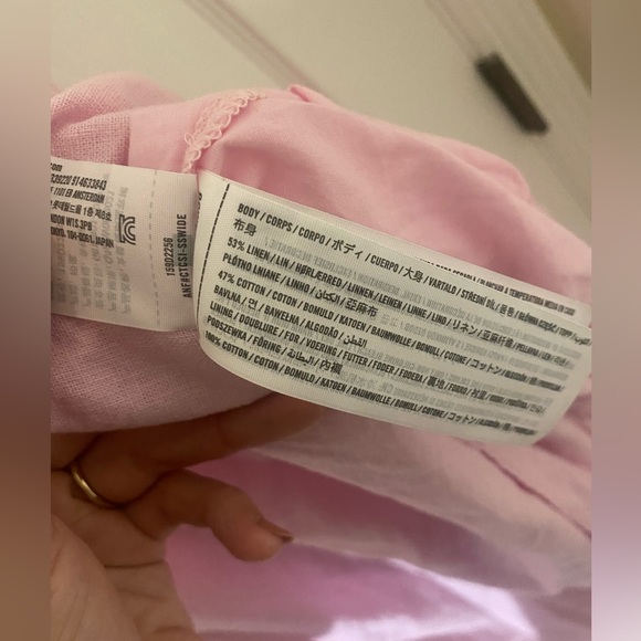 Abercrombie & Fitch Pink Linen Maxi Dress - Picture 7 of 8